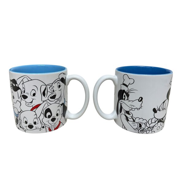 Disney Store set of 2 Coffee Mugs 101 Dalmatians & Mickey and friends - Picture 3 of 5